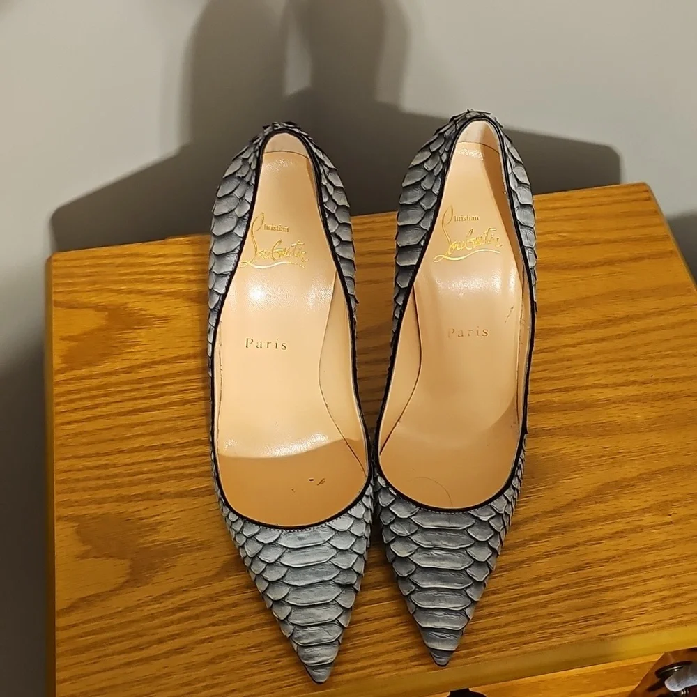 Christian Louboutin Python Froze So Kate Heels Brand New - Picture 3 of 11